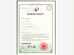 泰盛-抛丸器用电机专利证书